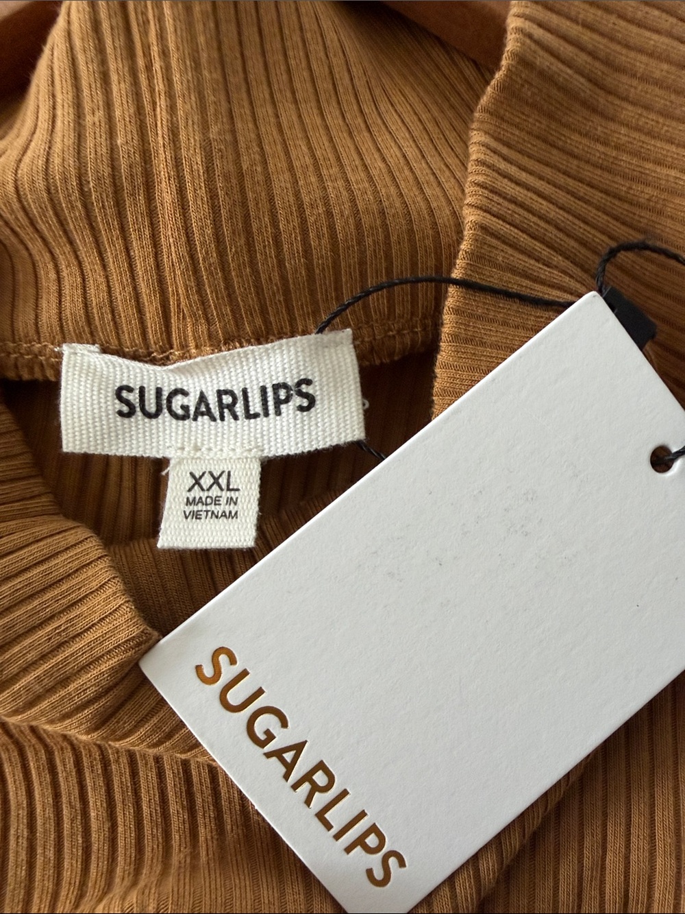 Sugarlips dress XXL camel/mustard color - Picture 5 of 8